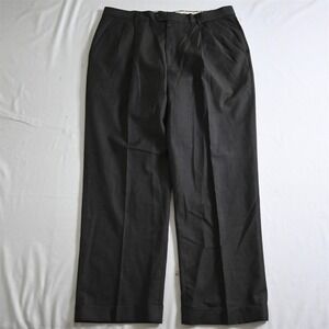 Reda Super 110s 38x30 Brown Italy Made 100% Wool Pleated Cuffed Mens Dress Pants